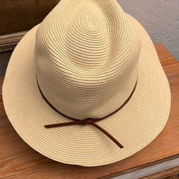 Brixton Wesley Straw Packable Fedora - NWOT Medium - Picture 4 of 11